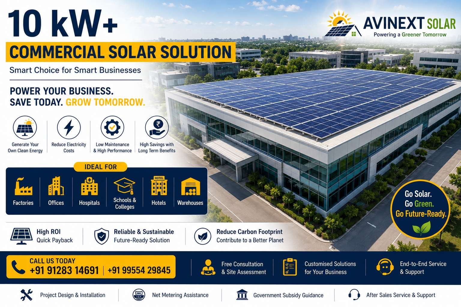 Industrial rooftop solar project